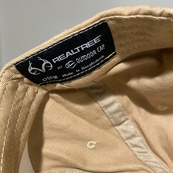 RealTree Classic Logo Rope SnapBack Hat Adjustable Hunting Antler Khaki Navy NWT - Picture 5 of 8